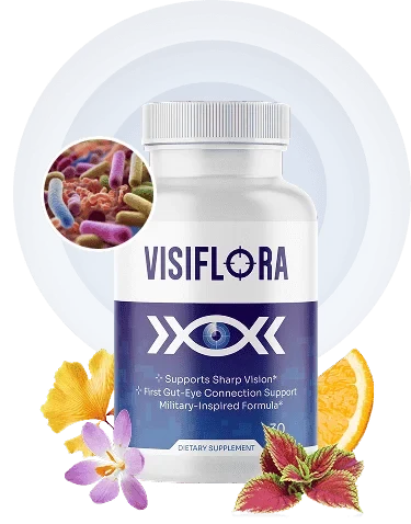 Visiflora dietary supplement bottle in the supplied product artwork